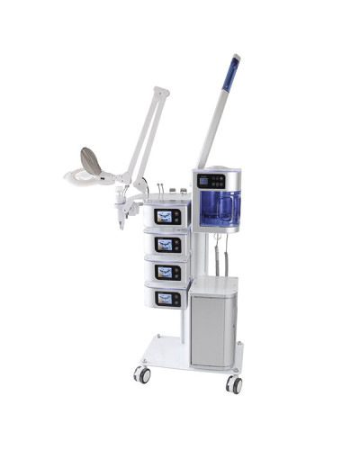 Colonne Multifonction Poli H5008F : Vapozone, Courant galvanique, Chauffe serviettes, lampe loupe