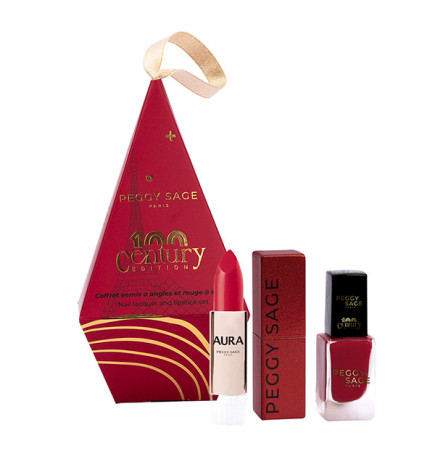 Coffret Vernis À Ongles Et Rouge À Lèvres Century Edition Peggy Sage