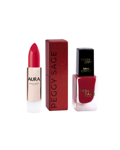 Coffret Vernis À Ongles Et Rouge À Lèvres Century Edition Peggy Sage
