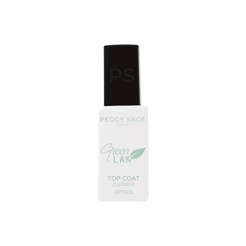Top Coat Pailleté Green Lak Peggy Sage 10ml Top Coat Pailleté Green Lak Peggy Sage 10ml