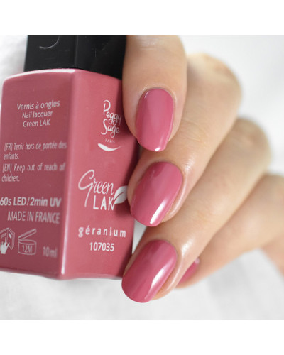 Vernis à Ongles Green Lak Laqué N°035 Géranium Peggy Sage 10ml