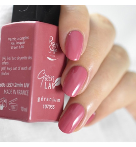 Vernis à Ongles Green Lak Laqué N°035 Géranium Peggy Sage 10ml