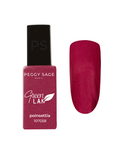 Vernis à Ongles Green Lak Pailleté N°058 Poinsettia Peggy Sage 10ml