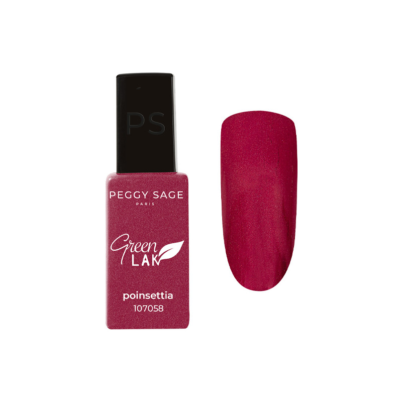 Vernis à Ongles Green Lak Pailleté N°058 Poinsettia Peggy Sage 10ml Vernis à Ongles Green Lak Pailleté N°058 Poinsettia Peggy Sage 10ml
