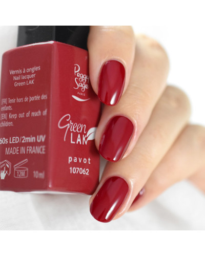 Vernis à Ongles Green Lak N°062 Pavot Peggy Sage 10ml