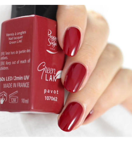Vernis à Ongles Green Lak N°062 Pavot Peggy Sage 10ml