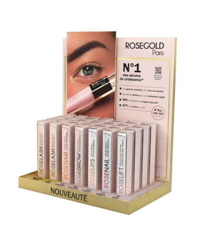 Présentoir Comptoir ROSEGOLD Paris x28