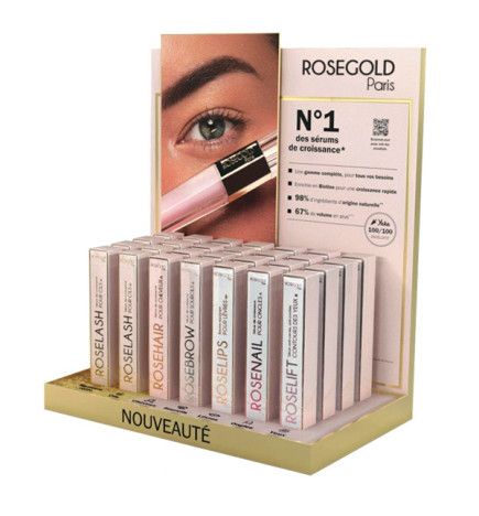 Présentoir Comptoir ROSEGOLD Paris x28