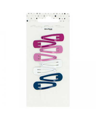 10 Barrettes Clic Clac petit modèle Mix