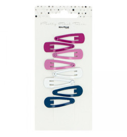 10 Barrettes Clic Clac petit modèle Mix