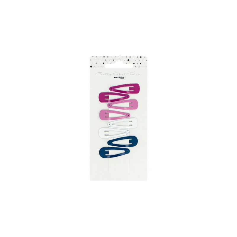 10 Barrettes Clic Clac petit modèle Mix
