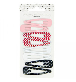 8 Barrettes Clic clac Moyen Modèle Déco