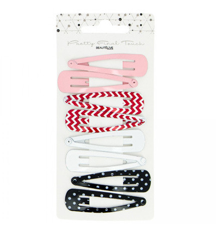 8 Barrettes Clic clac Moyen Modèle Déco