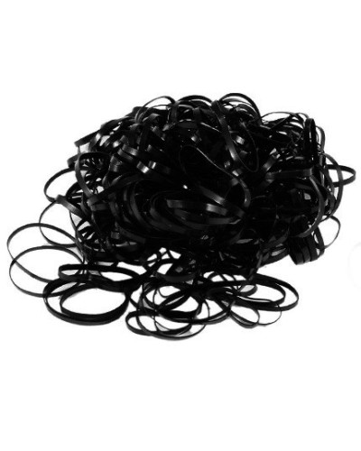 100 Mini Élastiques Nattes Noirs