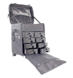 Mallette Trolley 2 En 1 Make-Up artist Grise