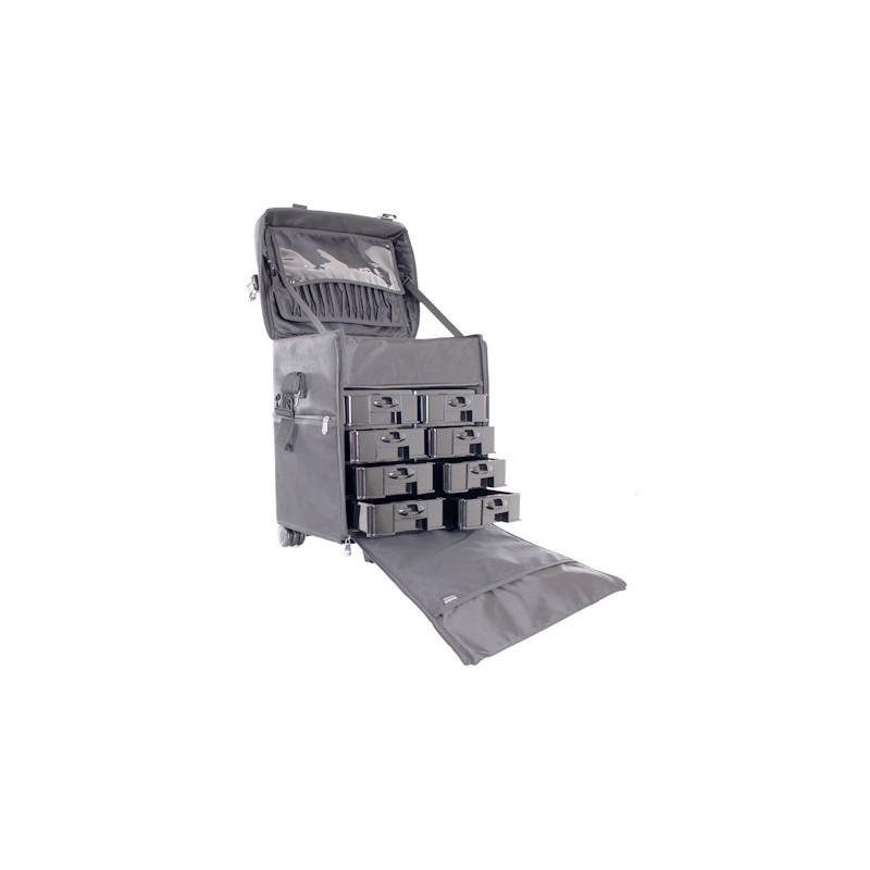 Mallette Trolley 2 En 1 Make-Up artist Grise