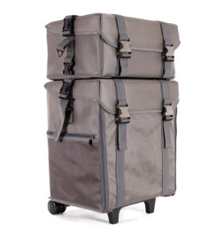 Mallette Trolley 2 En 1 Make-Up artist Grise