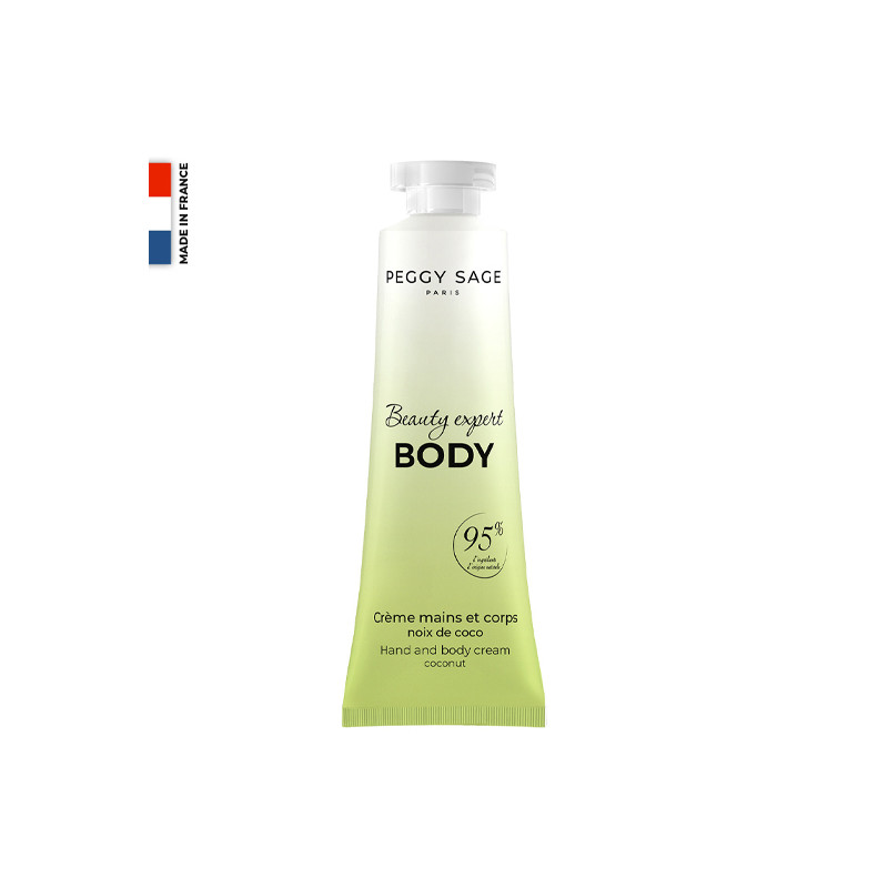 Crème mains et corps Noix de coco Beauty Expert Peggy Sage 30ml Crème mains et corps Noix de coco Beauty Expert Peggy Sage 30ml