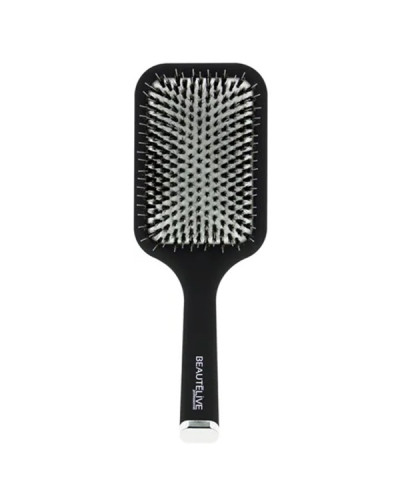 Brosse Paddle Rectangulaire en sanglier et Picots Synthetic Blanc