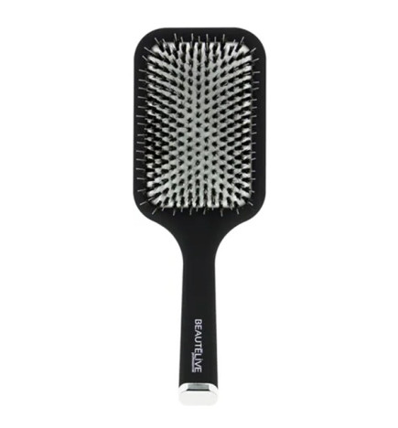Brosse Paddle Rectangulaire en sanglier et Picots Synthetic Blanc