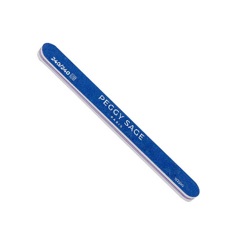 Lime à Ongles Epaisse 2 Faces 240/240 Bleue Peggy Sage Lime à Ongles Epaisse 2 Faces 240/240 Bleue Peggy Sage