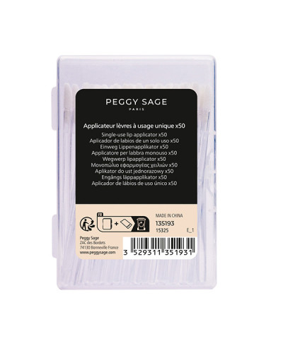 Applicateurs Lèvre à Usaage Unique x50 Peggy Sage