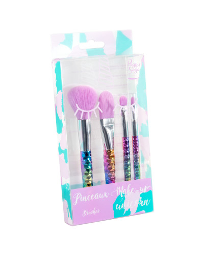 Pinceaux Make-up Unicorn Peggy Sage x 4