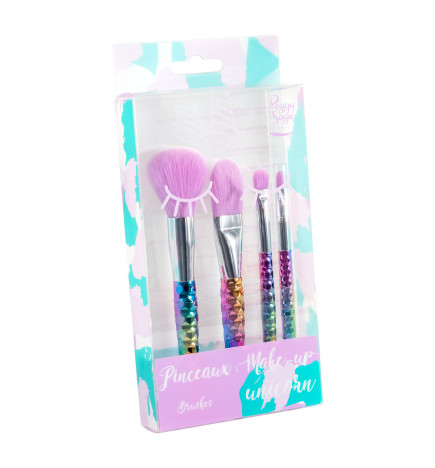 Pinceaux Make-up Unicorn Peggy Sage x 4