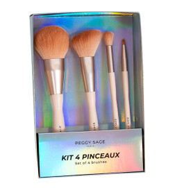 Kit de 4 Pinceaux de Maquillage Peggy Sage