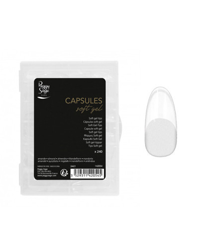 Capsules pour ongles Soft Gel forme Amande 240 pièces