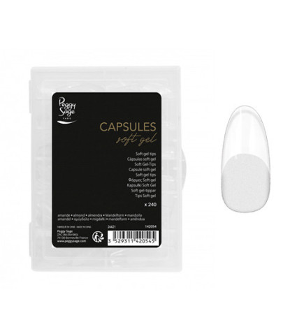 Capsules pour ongles Soft Gel forme Amande 240 pièces