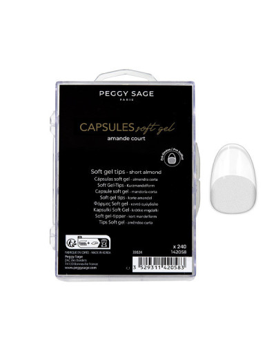 Capsules Forme Amande Courte Peggy Sage x 240