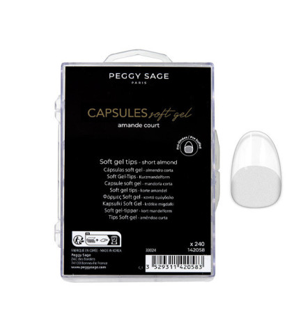 Capsules Forme Amande Courte Peggy Sage x 240