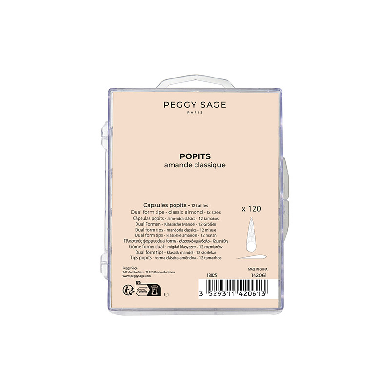 Capsules Popits X120 Amande Classique Peggy Sage