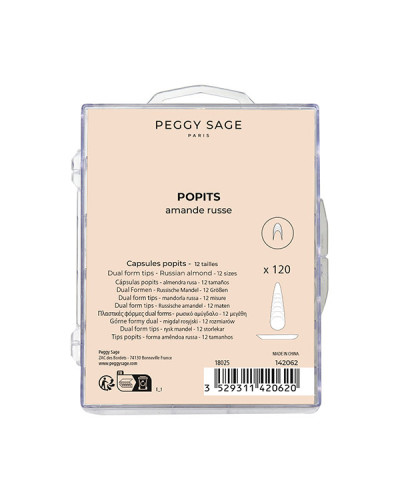 Capsules Popits X120 Amande Russe Peggy Sage