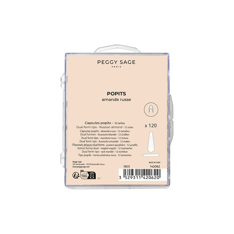 Capsules Popits X120 Amande Russe Peggy Sage Capsules Popits X120 Amande Russe Peggy Sage