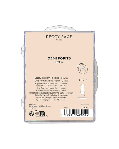 Capsules Demi Popits X120 Coffin Peggy Sage