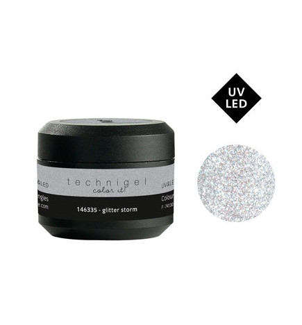 Gel de Couleur pour Ongles Uv&LED Glitter Storm Peggy Sage 5g