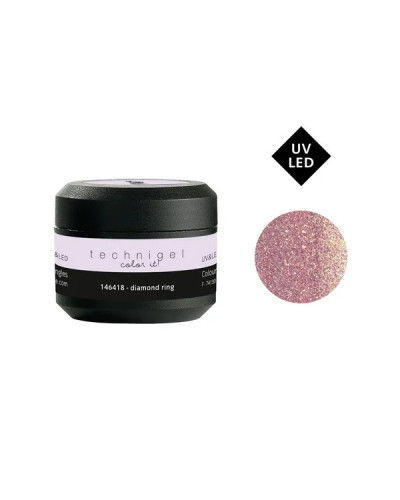 Gel de Couleur pour Ongles Uv&LED Color It Pailleté Diamond Ring Peggy Sage 5g