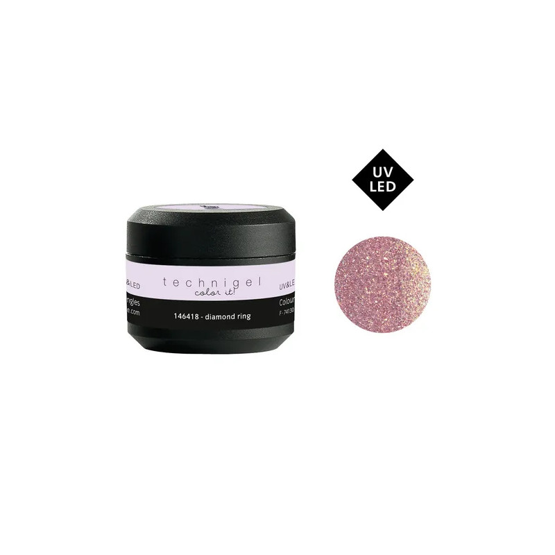 Gel de Couleur pour Ongles Uv&LED Color It Pailleté Diamond Ring Peggy Sage 5g Gel de Couleur pour Ongles Uv&LED Color It Pailleté Diamond Ring Peggy Sage 5g