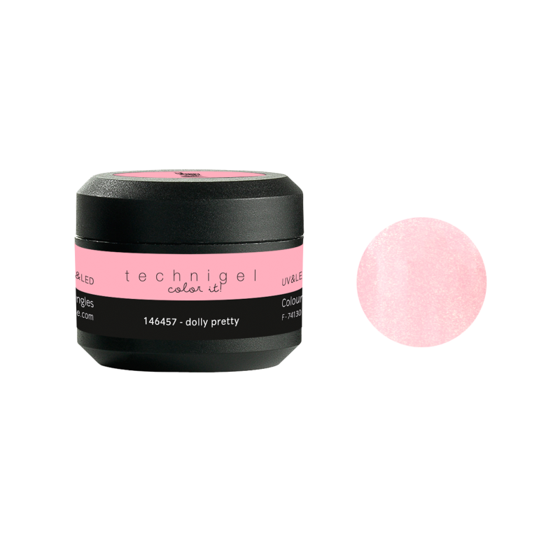 Gel de Couleur pour Ongles Uv&LED Color It Pailleté Dolly Pretty Peggy Sage 5g Gel de Couleur pour Ongles Uv&LED Color It Pailleté Dolly Pretty Peggy Sage 5g