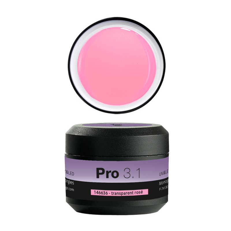 Pro 3.1 Gel Monophase Uv&LED Transparent Rose Peggy Sage 15g Pro 3.1 Gel Monophase Uv&LED Transparent Rose Peggy Sage 15g