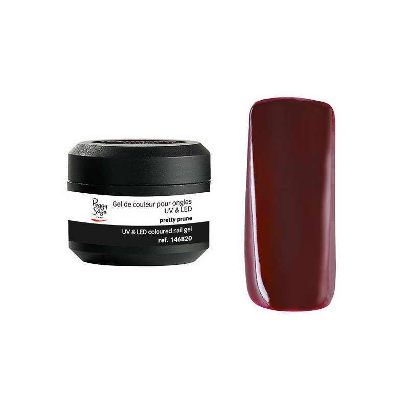 Gel de Couleur pour Ongles Uv&LED Color It Pretty Prune Color It Peggy Sage 5g