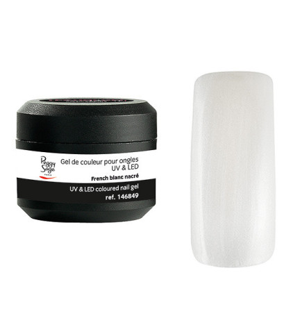 Gel de Couleur pour Ongles Uv&LED Color It French Blanc Nacré Color It Peggy Sage 5g