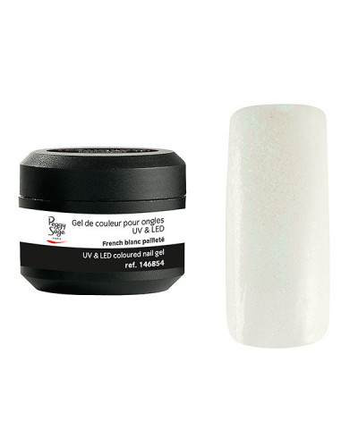Gel de Couleur pour Ongles Uv&LED Color It French Blanc Pailleté ColorIt Peggy Sage 5g