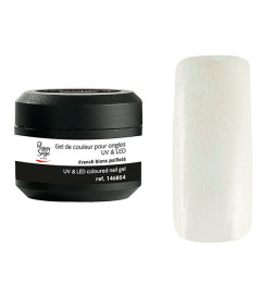 Gel de Couleur pour Ongles Uv&LED Color It French Blanc Pailleté ColorIt Peggy Sage 5g