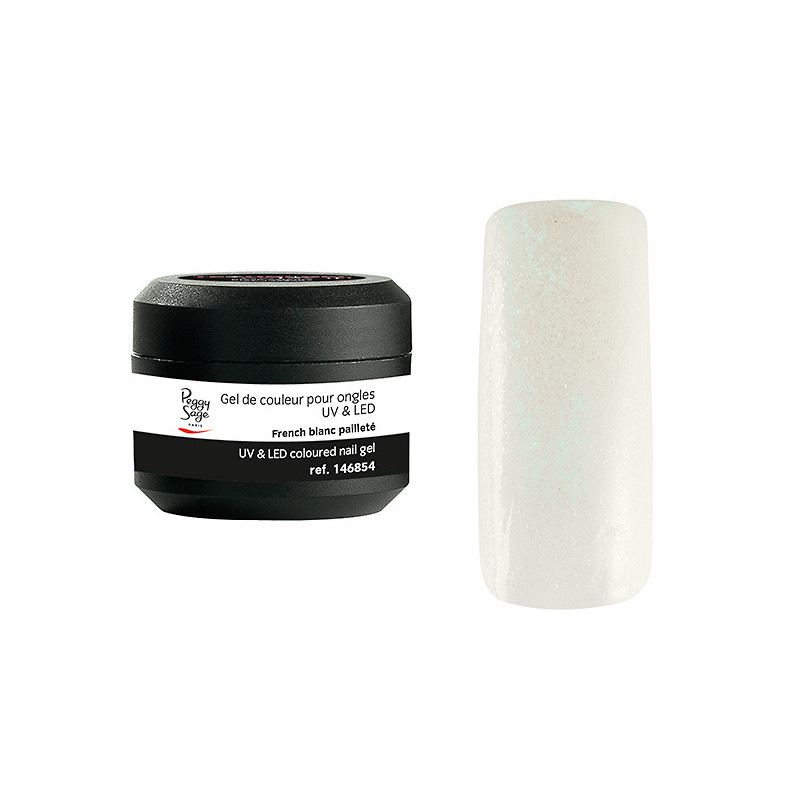 Gel de Couleur pour Ongles Uv&LED Color It French Blanc Pailleté ColorIt Peggy Sage 5g Gel de Couleur pour Ongles Uv&LED Color It French Blanc Pailleté ColorIt Peggy Sage 5g