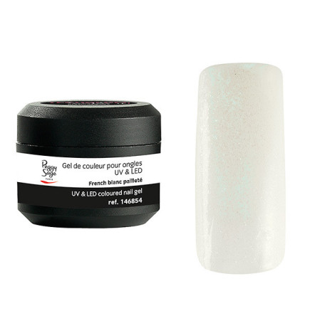 Gel de Couleur pour Ongles Uv&LED Color It French Blanc Pailleté ColorIt Peggy Sage 5g