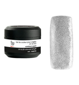 Gel de Couleur pour Ongles Uv&LED Color It Scintillant Argent Color It Peggy Sage 5g