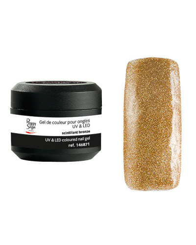 Gel de Couleur pour Ongles Uv&LED Color It Scintillant Bronze Peggy Sage 5g